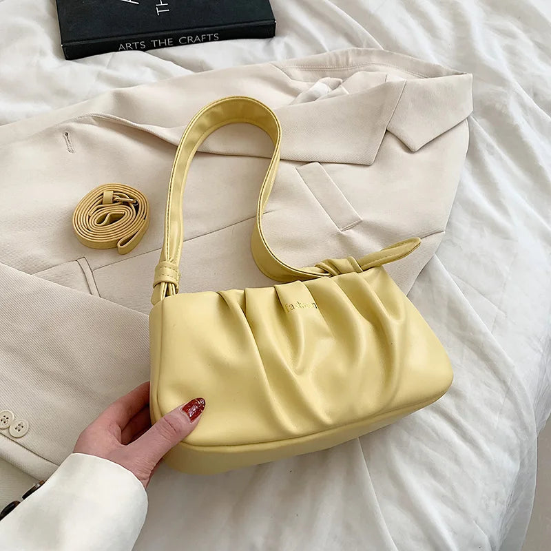 Soft Pu Leather Shoulder Underarm Bag for Women