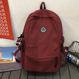 Harajuku Small Backpacks for Women Waterproof Nylon School Bags