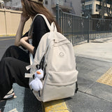 Harajuku Small Backpacks for Women Waterproof Nylon School Bags