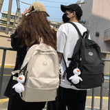 Harajuku Small Backpacks for Women Waterproof Nylon School Bags