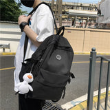Harajuku Small Backpacks for Women Waterproof Nylon School Bags
