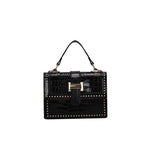 Retro Rivet Messenger Bag Wave Version Women Shoulder Small Square Bag