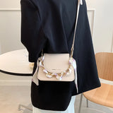 All-match Mini Bag Female Messenger Silk Scarf Chain Portable Small Square Bag