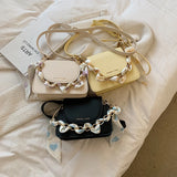 All-match Mini Bag Female Messenger Silk Scarf Chain Portable Small Square Bag
