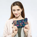 Alpaca Sloth Printed Makeup Bag Animal Floral Pattern Cosmetic Bag