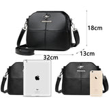 Aman Dream 3 Layers Pu Leather Shoulder Crossbody Bags for Women