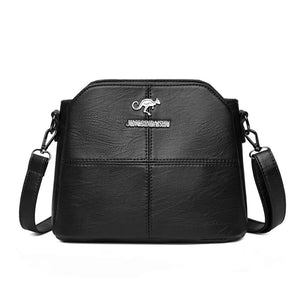 Aman Dream 3 Layers Pu Leather Shoulder Crossbody Bags for Women