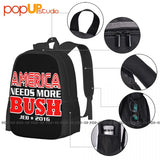 Jeb Bush Backpack Large Capacity Travel Schoolbag Sports Bag