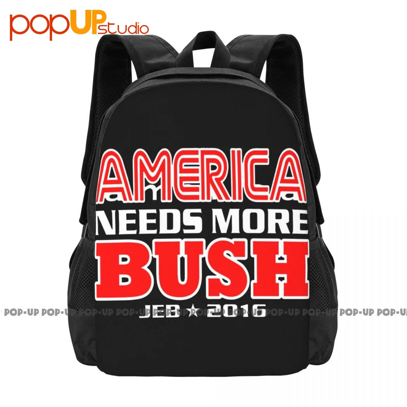 Jeb Bush Backpack Large Capacity Travel Schoolbag Sports Bag