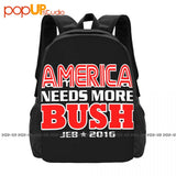 Jeb Bush Backpack Large Capacity Travel Schoolbag Sports Bag
