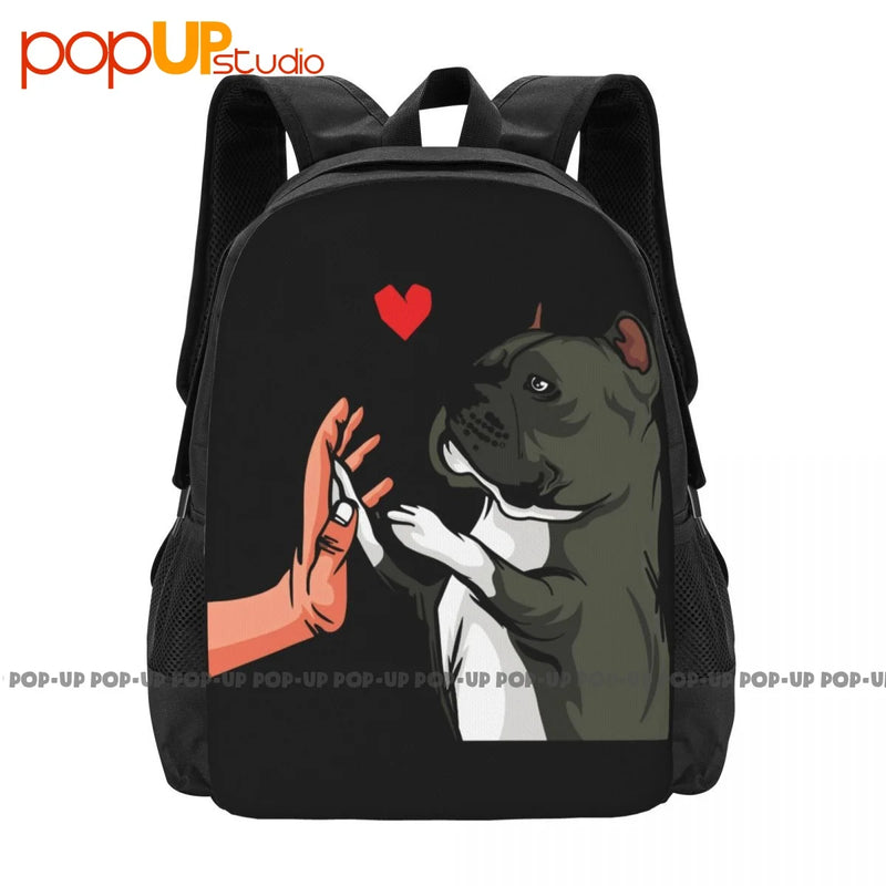 American Bully Love Dog Backpack Large Capacity Training 3D Printing