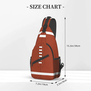 American Football Sling Bag Chest Bag