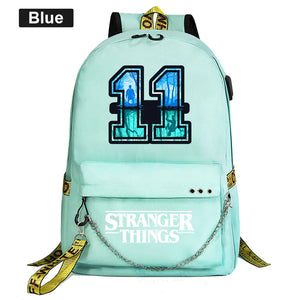 USB Charging Backpack Travel Backpacks Cartoon Anime School Bag
