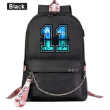 USB Charging Backpack Travel Backpacks Cartoon Anime School Bag