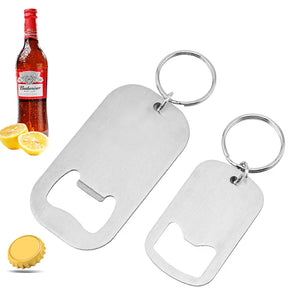 Portable Key Holder Beer Bottle Opener Keychain Corkscrew