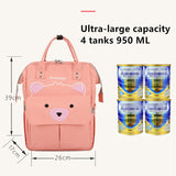 Amiqi Diaper Bag Waterproof Large Capacity Mommy Backpack