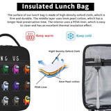 Among Us Insulated Lunch Bag for School Office Reusable Cooler Thermal Lunch Box