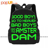 Amsterdam Holland Bad Boys Backpack Large Capacity Bookbag