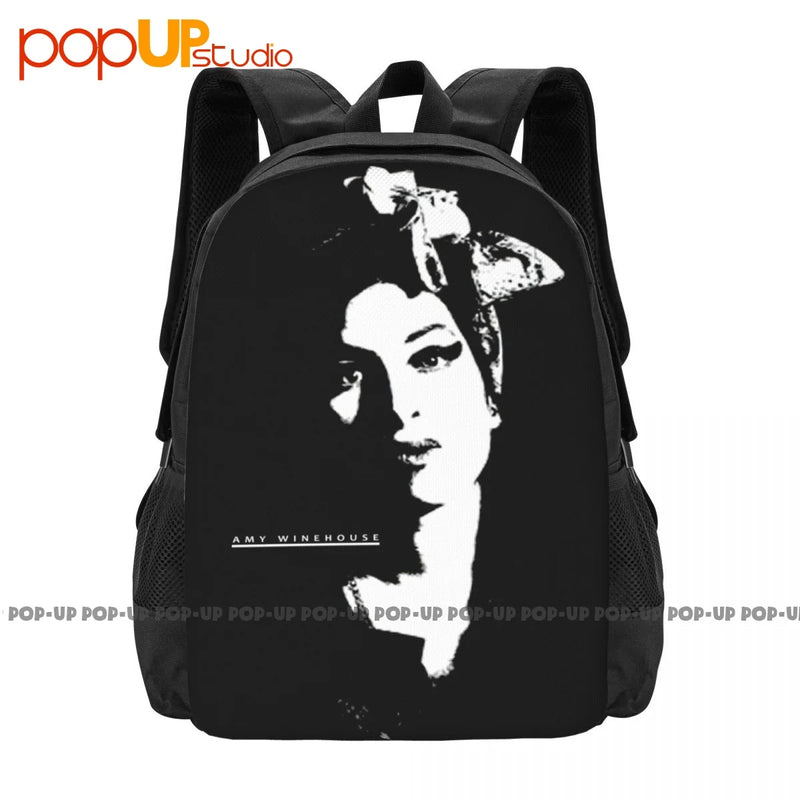 Amy Winehouse Scarf Portrait Backpack Large Capacity Hot Foldable