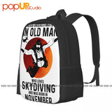 Skydiving Lover Born November Backpack