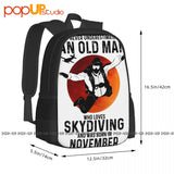 Skydiving Lover Born November Backpack