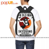 Skydiving Lover Born November Backpack