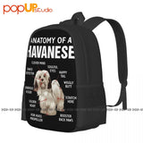 Havanese Dog Dad Backpack - Large Capacity Eco-Friendly Bag
