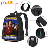 Anchorman Movie Poster Backpack Large Capacity Print Foldable Shopping Bag