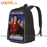 Anchorman Movie Poster Backpack Large Capacity Print Foldable Shopping Bag