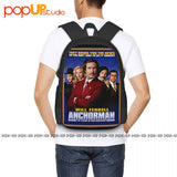 Anchorman Movie Poster Backpack Large Capacity Print Foldable Shopping Bag