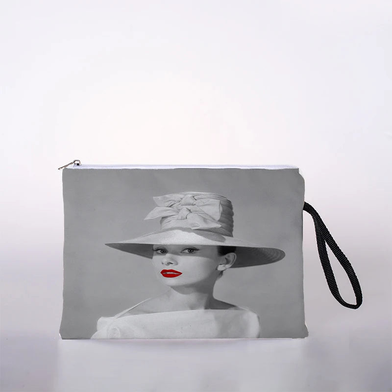 Angel Hepburn Printing Cosmetic Bag Ladies Cosmetic Storage Bag