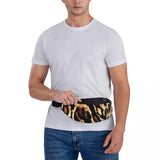 Leopard Print Waist Bag Polyester Work Bag