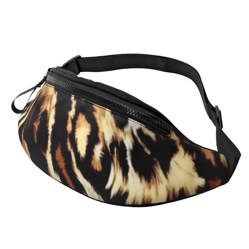 Leopard Print Waist Bag Polyester Work Bag