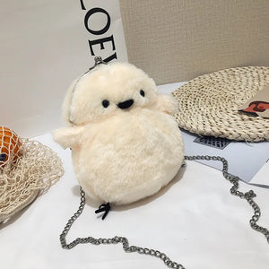 Chicken Cartoon Shoulder Bag Crossbody Plush Bag