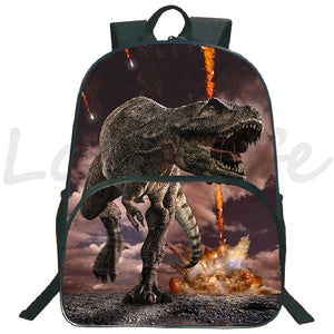 Dinosaur Backpack for Boy Girl School Bag Kids Rucksack 16 Inch Bookbag