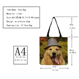 Dog Printed Handbag Eco Friendly Women Shoulder Bag