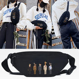 Animal Family Print Waist Bag Unisex Chest Pack Waist Packs