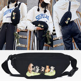 Animal Family Print Waist Bag Unisex Chest Pack Waist Packs