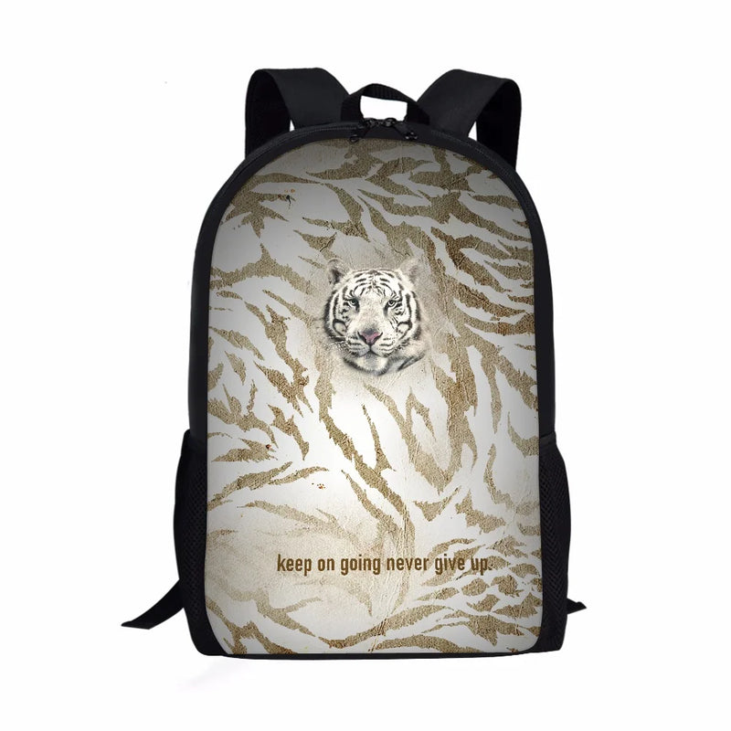Animal Fur Texture Pattern Boys School Bags Children's Backpack