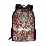 Animal Fur Texture Pattern Boys School Bags Children's Backpack