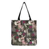 Panda Printed Cartoon Women Shoulder Bag Eco Friendly Foldable Shopping Tote