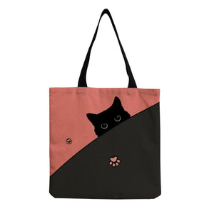 Animal Paw Print Women's Shoulder Bag High Capacity Shopping Bag