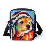 Animal Watercolor Art Print Mini Shoulder Bag