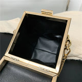 Animal Pattern Mini Box Crossbody Bag for Women