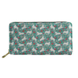 3D Floral Paint Women Purse Long Wallet for Lady