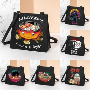 Animated Pattern Square Shoulder Messenger Bag for Women