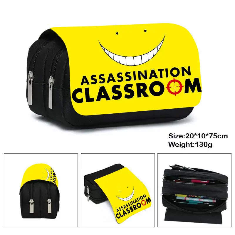 Anime Assassination Classroom Pencil Bag Multifunctional Pencil Case