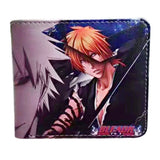 Anime BLEACH Kurosaki Ichigo Short Wallet PU Purse Cosplay Gift