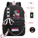 Anime Backpack Friday Night Funkin Boys Girls Students School Bag