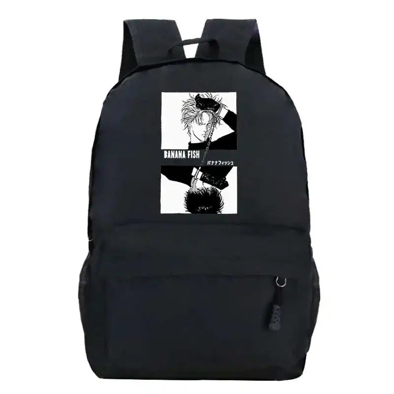 Anime Banana Fish Casual Backpack Women Travel Bag Student School Bag